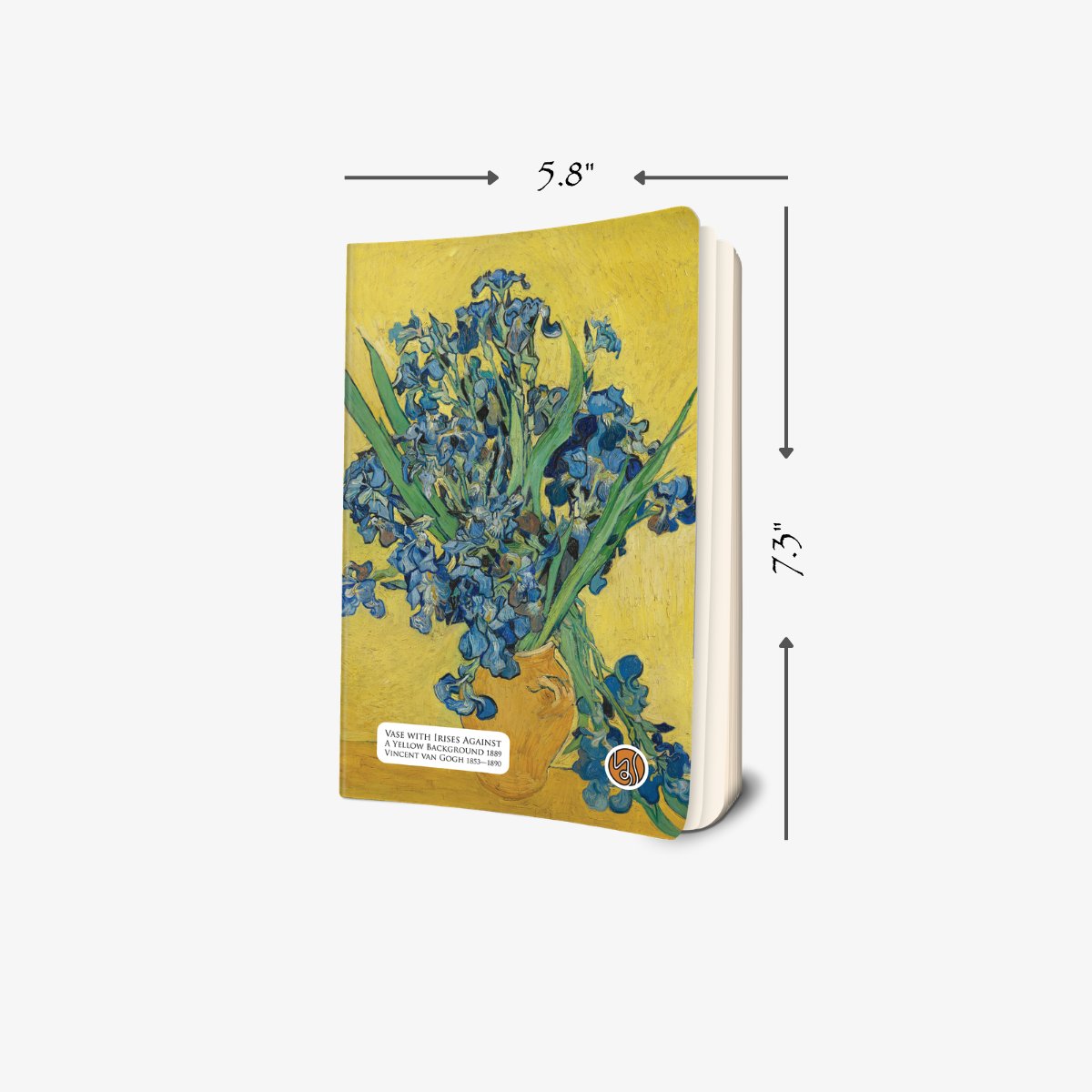 Vase with Irises Notebook